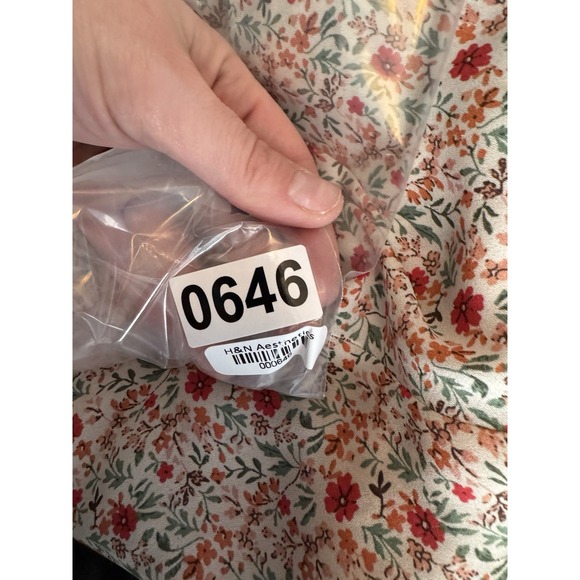 Max‎ Studio 1X Ditzy Floral Long Sleeve Blouse Light Semi-sheer Cottagecore Boho - Picture 8 of 10